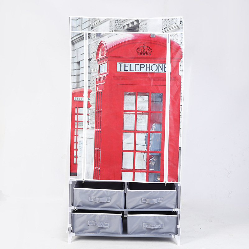 2021 new positioning non-woven folding wardrobe with storage function of the closet manufacturers direct wardrobe factory Application Scenario