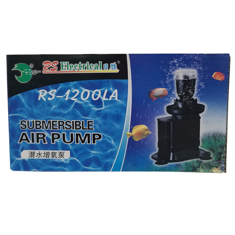 The new type of oxygen pump with external filter and flashing light, the oxygen pump RS-1200LA Item Picture