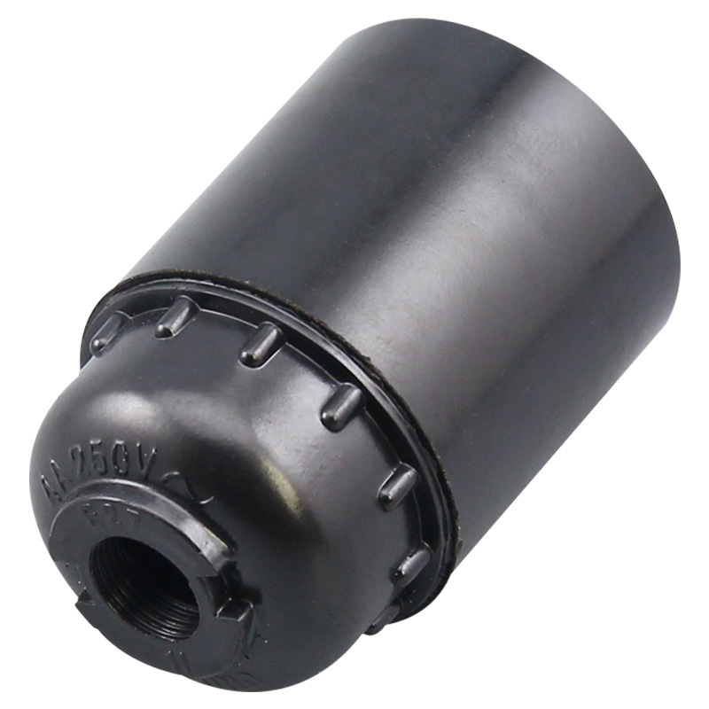 Black bakelite E27 Russian lamp cap ceramic core bakelite Russian screw-type lamp cap is exported to the Central and Eastern European market Item Picture