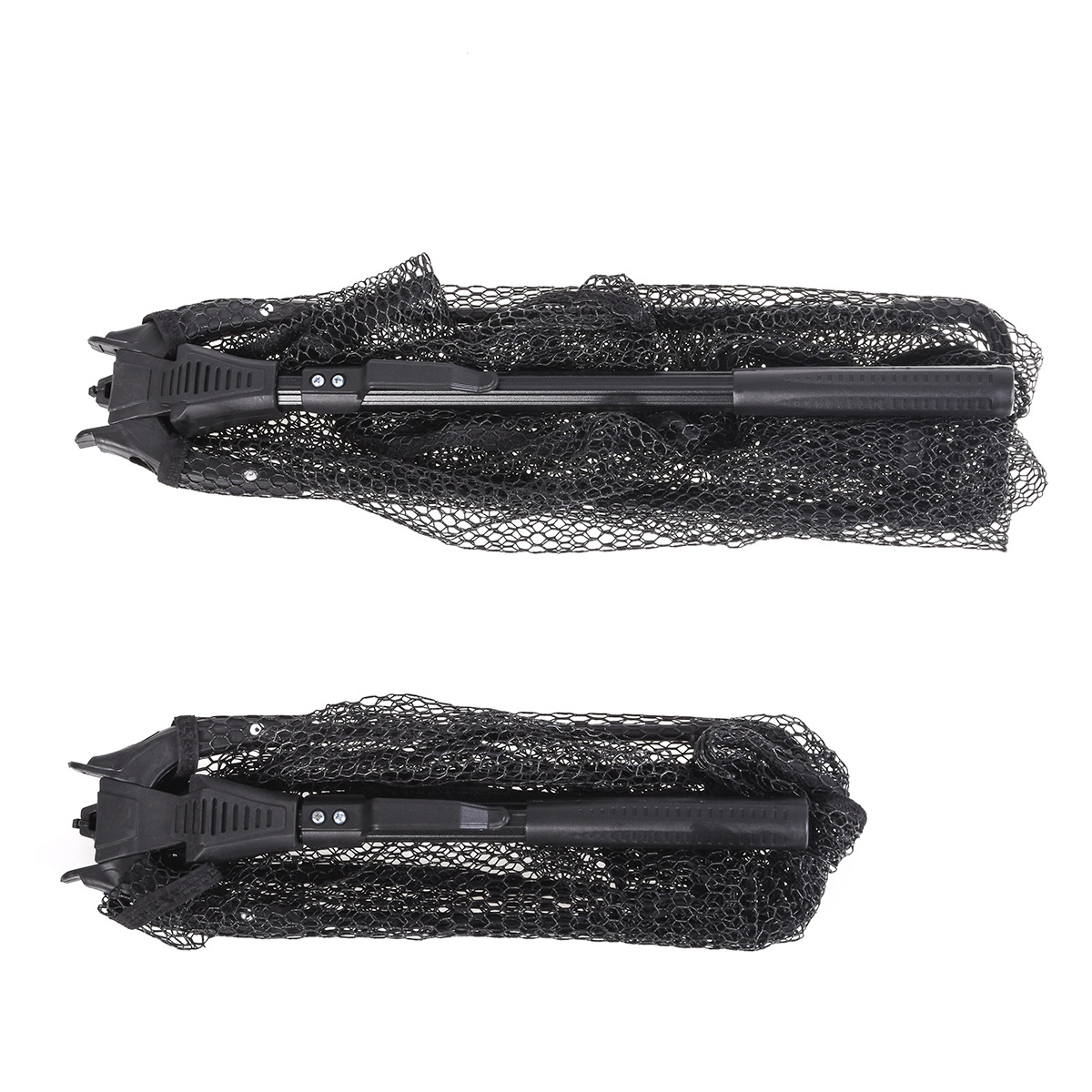 28036 Leo/ Leou 【 Black Single Section Triangle Net 】 Fly Angler Net Portable Outdoor Fishing Net Application Scenario