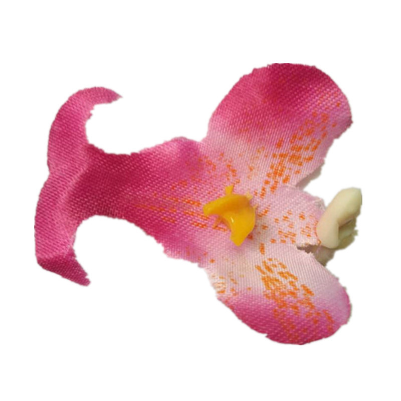 Wholesale silk screen flower stockings flower simulation material simulation butterfly orchid core butterfly tongue piece head flower core Item Picture