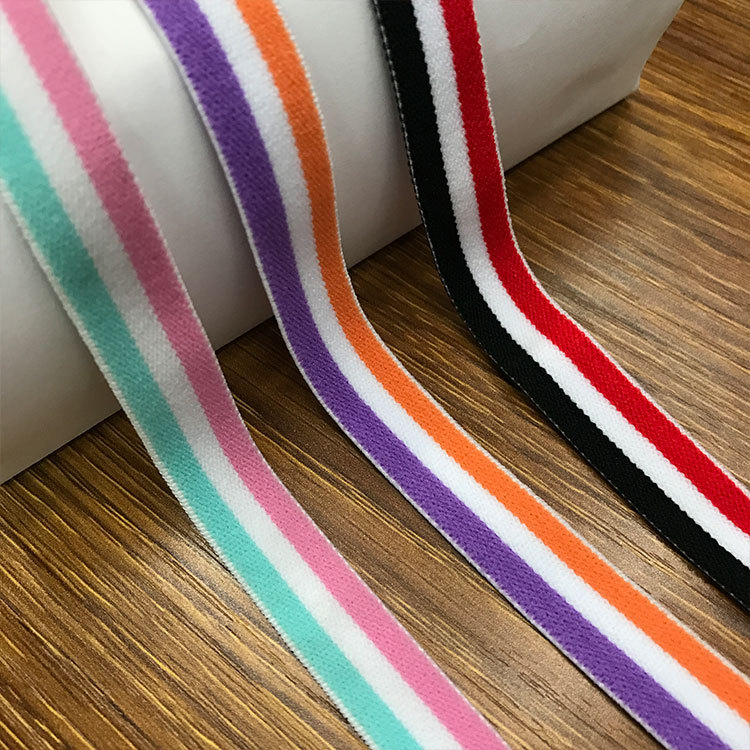 Supply Tri-Color Velvet Strap Bra Strap Underwear Strap Manufacturers Direct Sales Tri-Color Velvet Strap Specification drawing