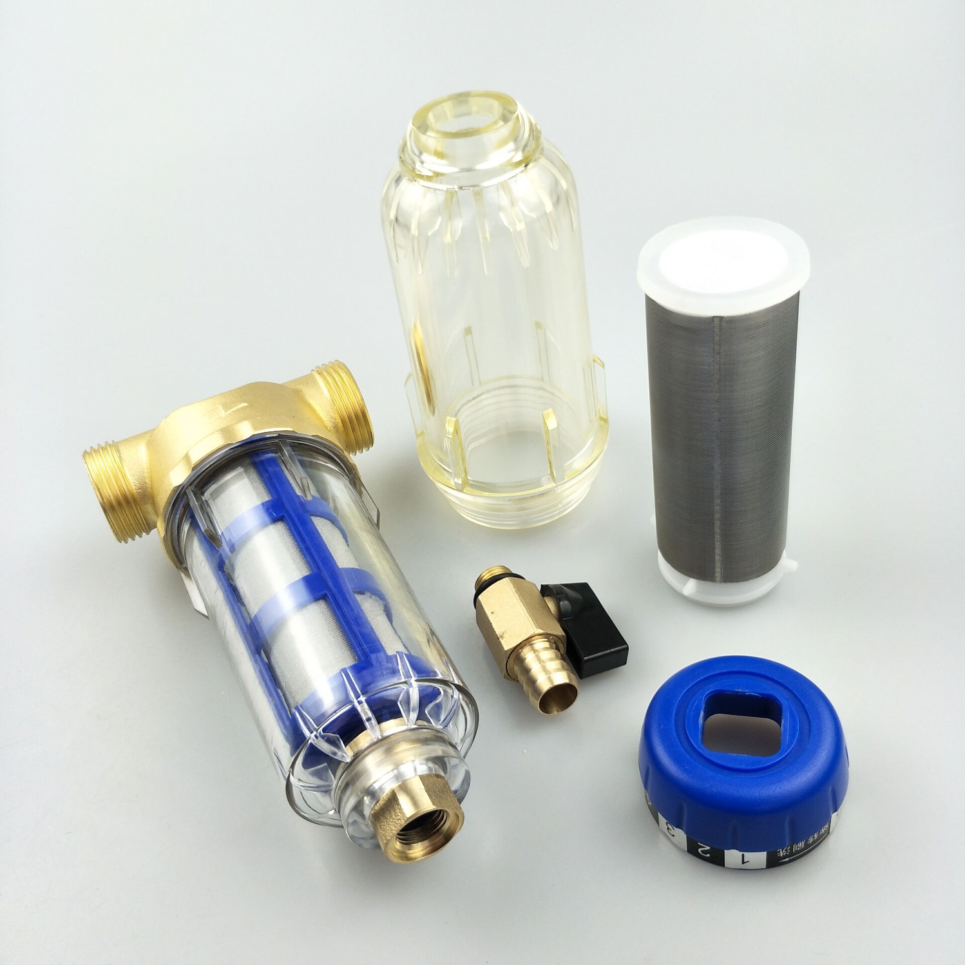 过滤器厂家 反冲洗前置过滤器净水器 批发全铜前置过滤器Backwash the pre-filter