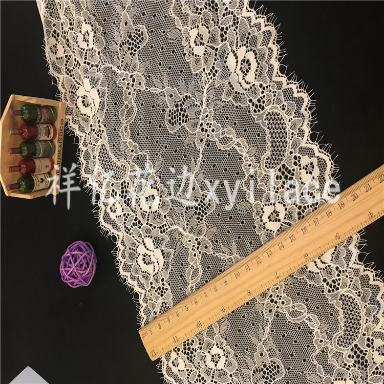 Wholesale elastic eyelash lace, lace fabric, lace women's clothing accessories in stock from the manufacturer Specification image