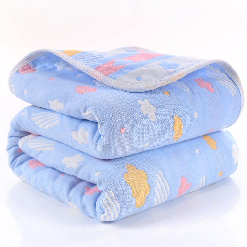 Six-Layer Gauze Bath Towel Newborn Baby Gauze Cover Blanket Children's Toweling Cotton Baby Hug Nursery Air Conditioner Blanket Specification drawing