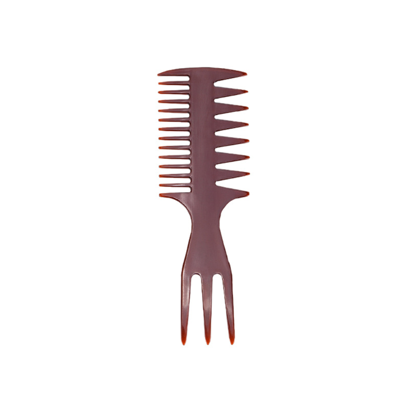 shanilak men's hairstyle comb, oil-cut large-toothed comb, retro insertion comb, large backhead, double-sided wide-toothed hair care tool Application Scenario