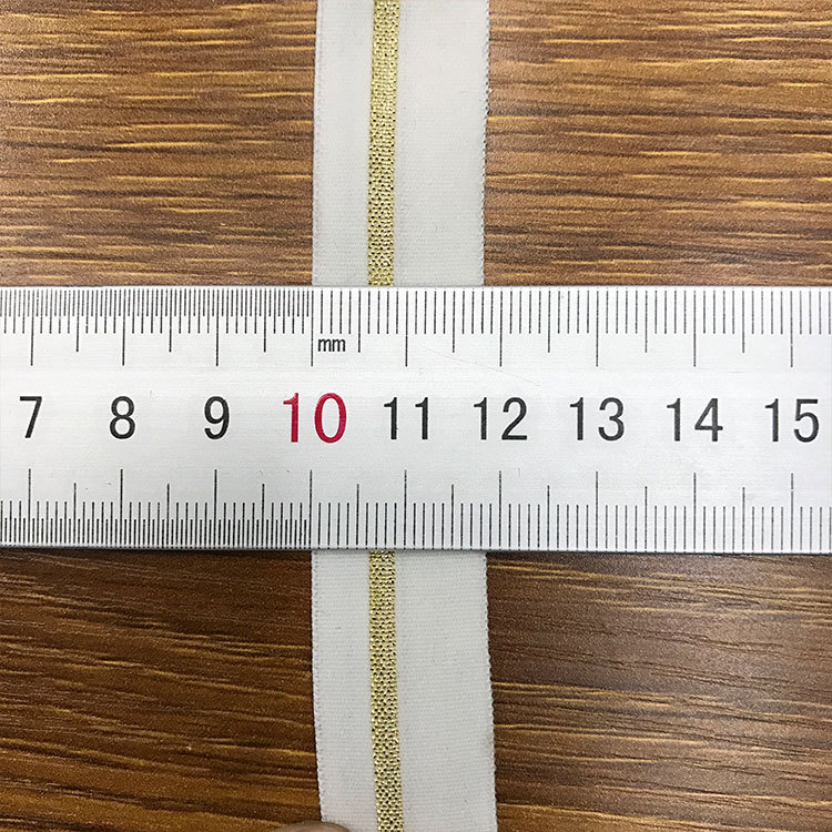 Silver Silk Elastic Belt Manufacturers Direct Woven Belt Clothing Accessories Gold Silk Silver Bag Sideband Quality Assurance details Picture