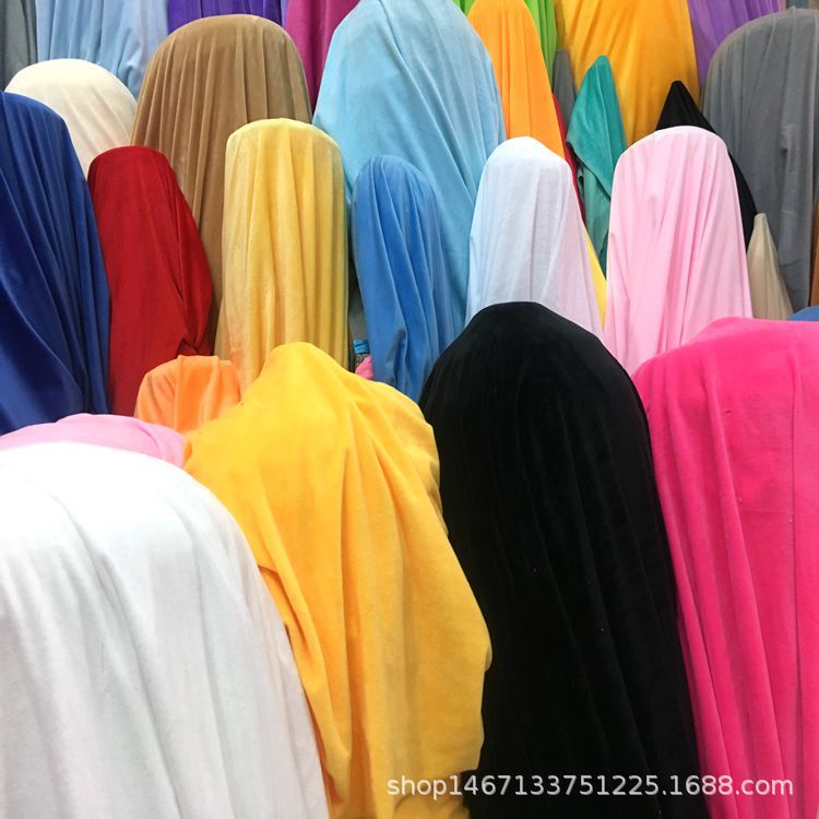 Crystal super soft velvet fabric clothing, polyester fabric toys, headwear, hair accessories, shoes, hats, home clothing, crystal velvet fabric