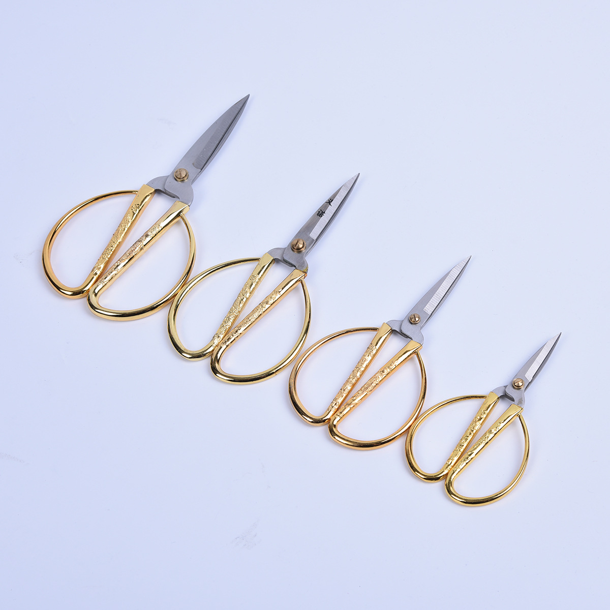 厂家批发不锈钢龙凤剪喜庆合金剪家用裁缝剪开业剪彩剪刀礼品剪刀详情图4