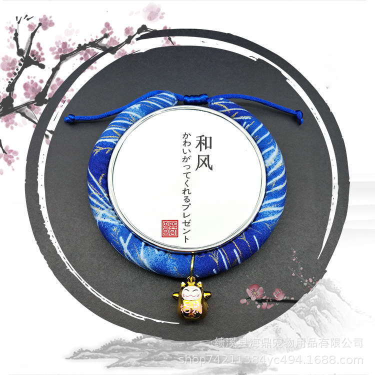 Japanese-style cat collars, Japanese-style cat collars, bell cat chains, pet cat neck collars details Picture