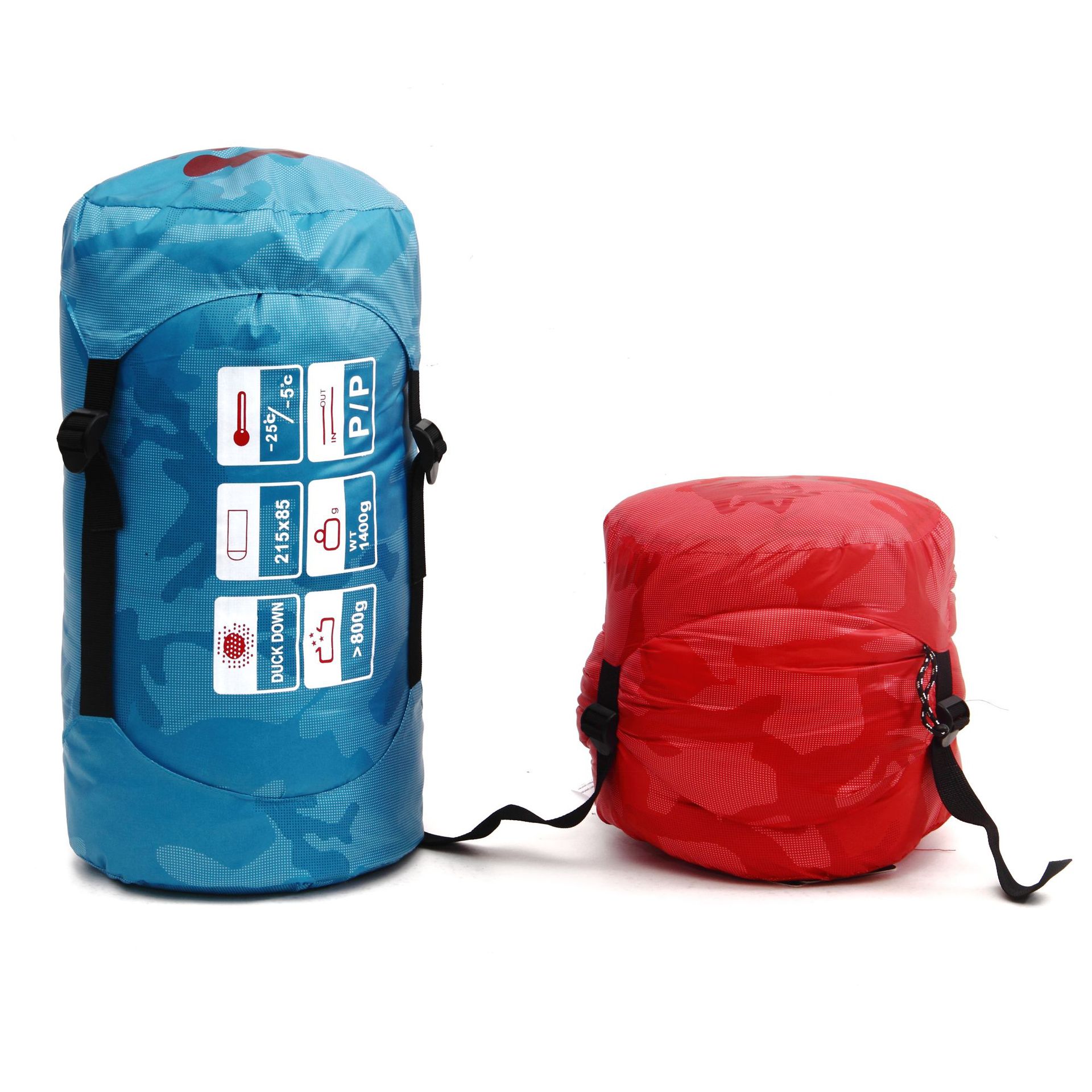 JUNGLE KING Outdoor Sleeping Bag Down envelope Sleeping Bag Widened Rectangular duck Down Adult quilt Cold-resistant and warm Item Picture