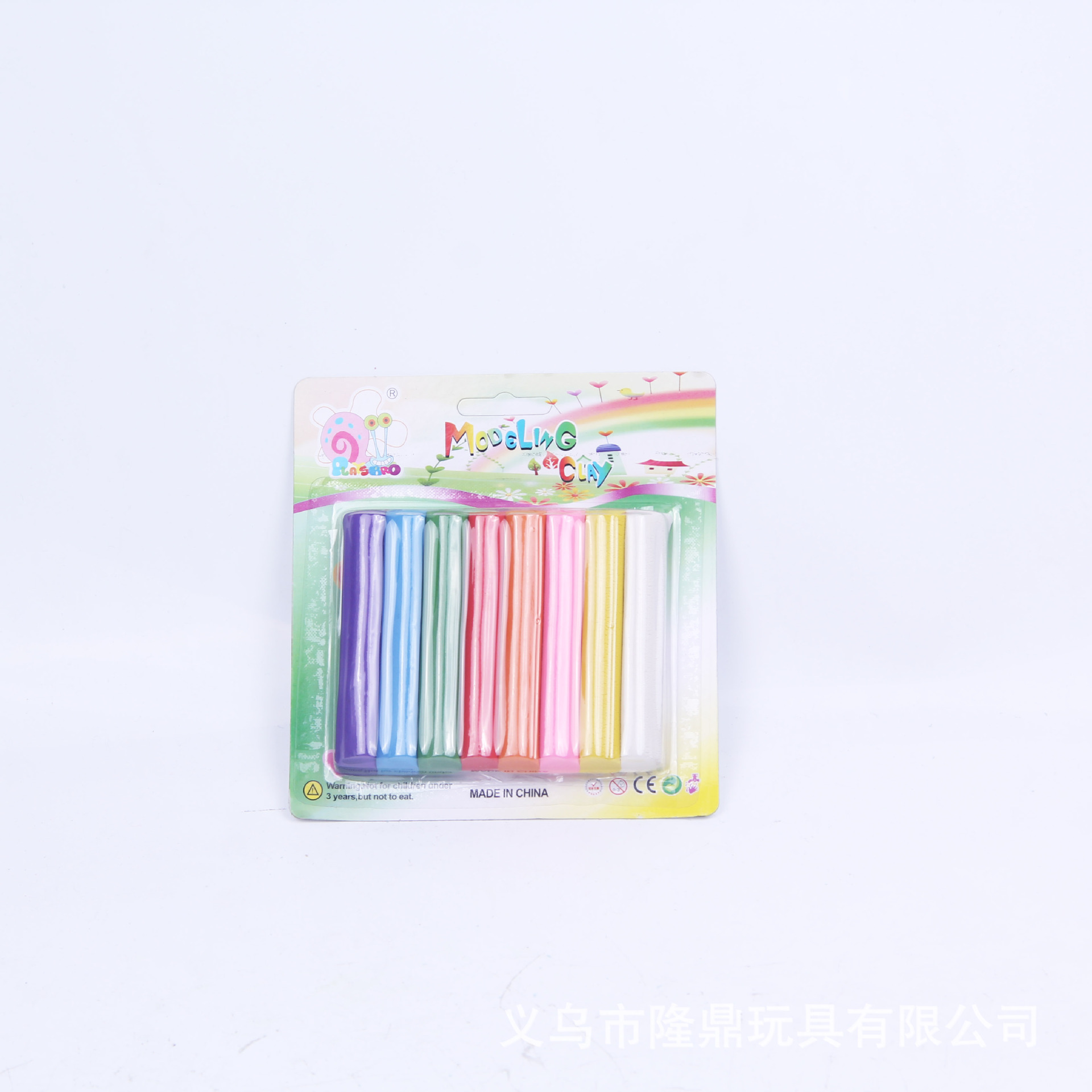 Source factory plasticine children's handmade gifts, 8-color suction card rubber clay, colored clay toys, early education and intelligence details Picture