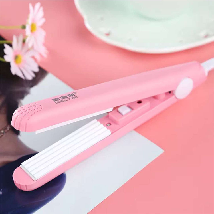 Mini hair straightener, curling iron, dual-purpose straightening and curling plate, hair perming device, hairdressing device, bangs built-in electric curling iron, straight plate clip Specification image