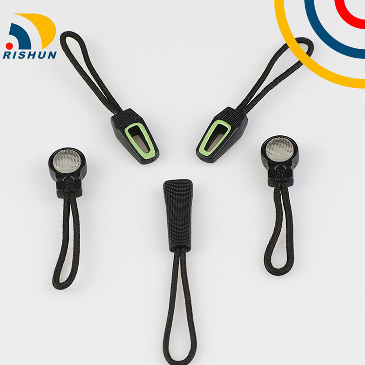 厂家现货服装辅料塑料拉尾拉攀PVC软胶拉链头绳子拉手拉头绳详情图3