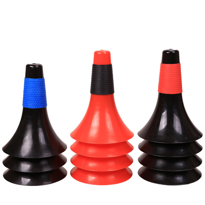 Ball obstacle sign bucket, basketball training thickened sign cone, horn tube, football training personal trainer horn bucket details Picture
