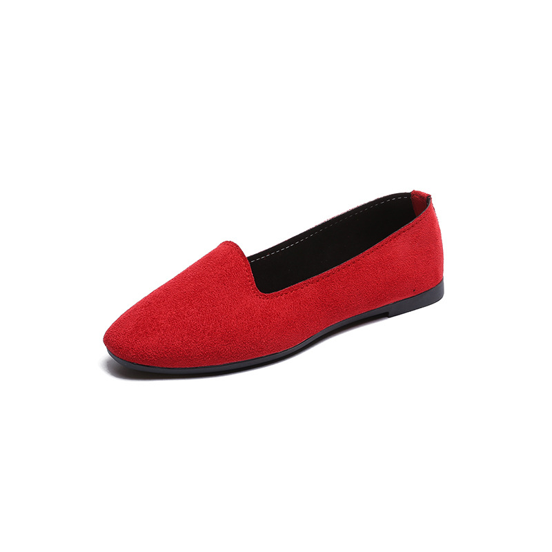 2021 Fashion square-toed comfortable large-sized women's shoes, lazy shoes, flat women's single shoes, bestsellers on AliExpress, large-sized 43 Item Picture