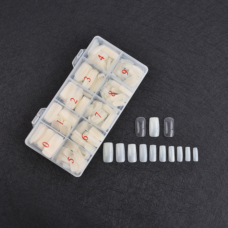 Venta directa de fábrica 500 piezas caja anti-caída caja de parche de uñas postizas full stick hoja de armadura hoja de uñas hoja de uñas al por mayor shanilak