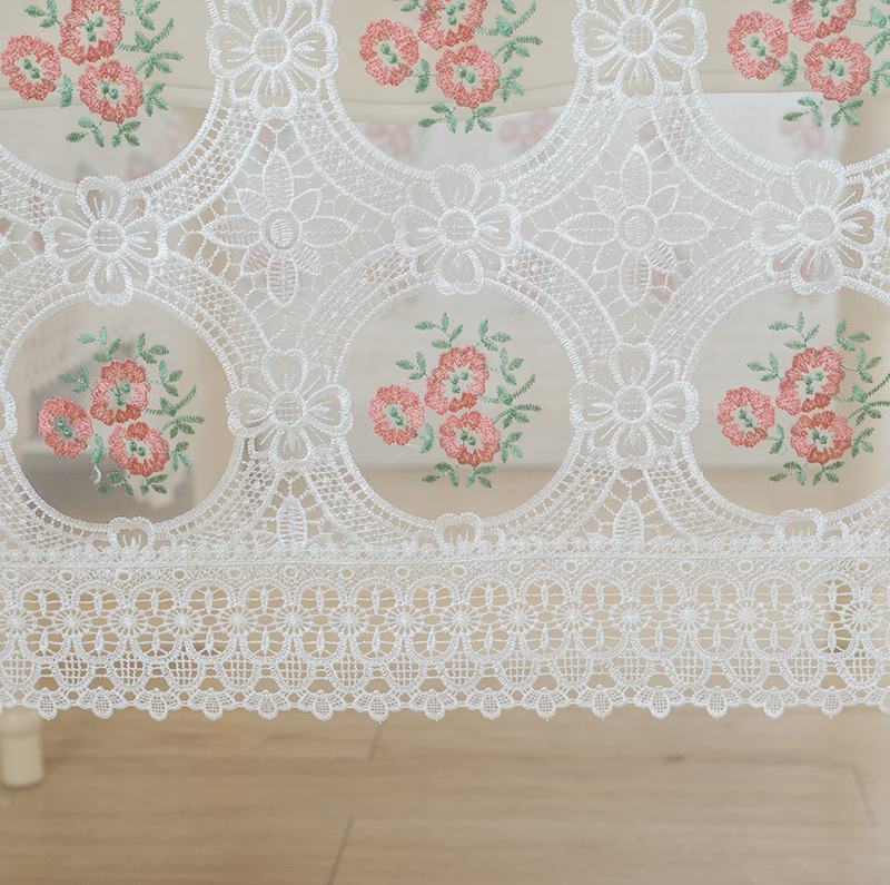 Wholesale of Golden Green Leaf European modern, simple, fashionable, creative and elegant fabric tablecloths, lace fringed tablecloths, rectangular coffee table cloths, dressing tables and microwave oven covers Specification image