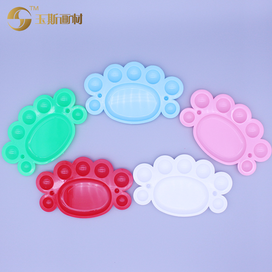 Children's Hand-Made Diy Graffiti Painting Art Palette Palette Oil Painting Board Paint Palette Small Eight-Eye Palette