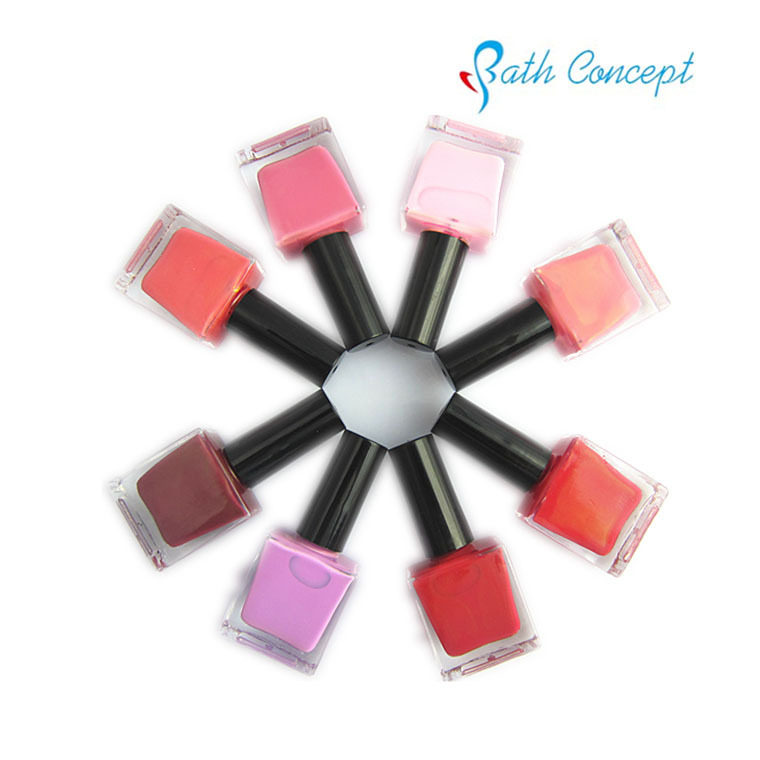New water-based nail polish for children. Quick drying for fingers and feet without baking. Colorful nail polish that can be torn and peeled details Picture