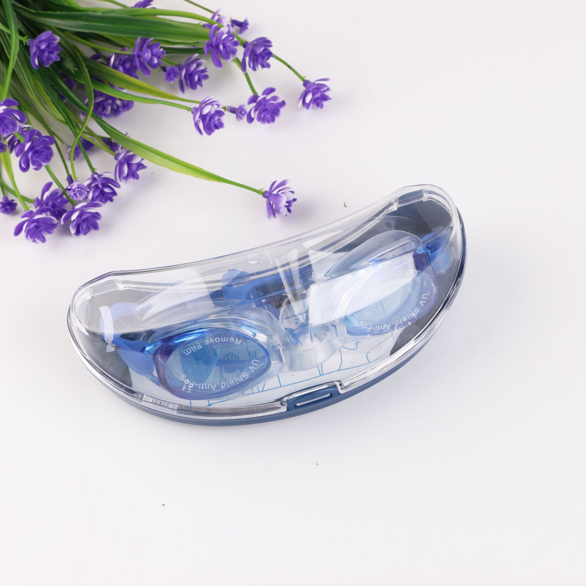 High-definition anti-fog swimming goggles, swimming pool safety protection swimming goggles, outdoor beach swimming silicone swimming goggles wholesale details Picture