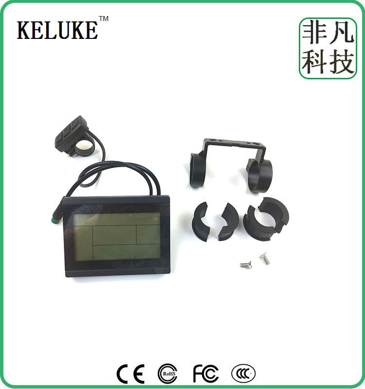 厂家直销自行车改装电动配用昆腾KT-LCD3 液晶仪表/防水接头详情图2