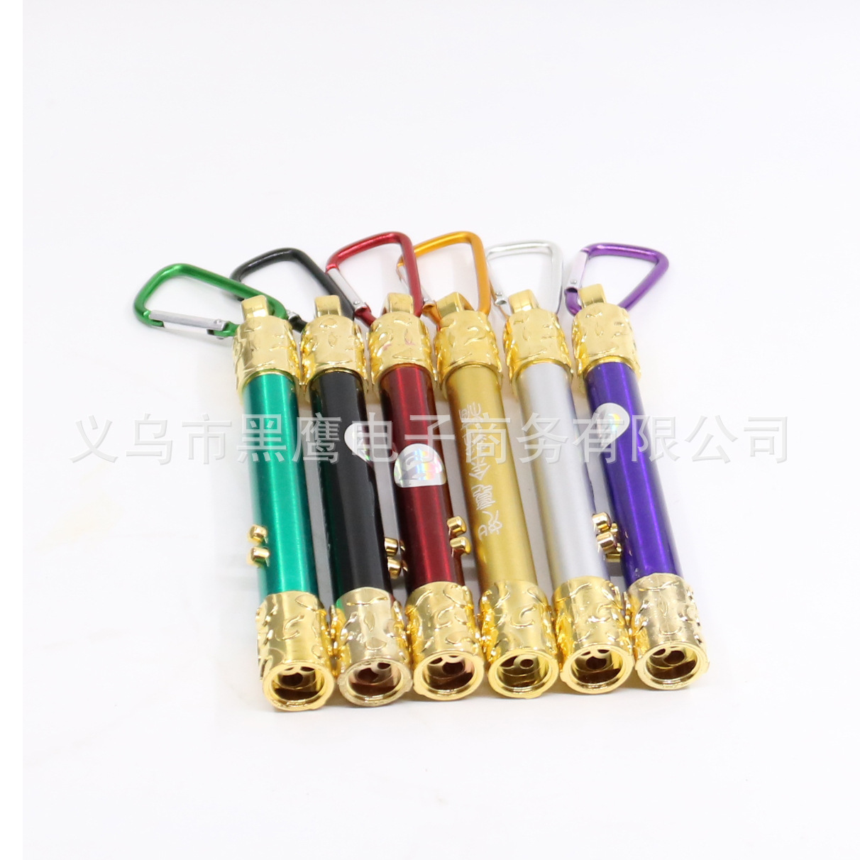 Golden Hoop rod flashlight, three-in-one ultraviolet banknote detector lamp, infrared laser lamp, gift LED mini small hand flashlight Specification image