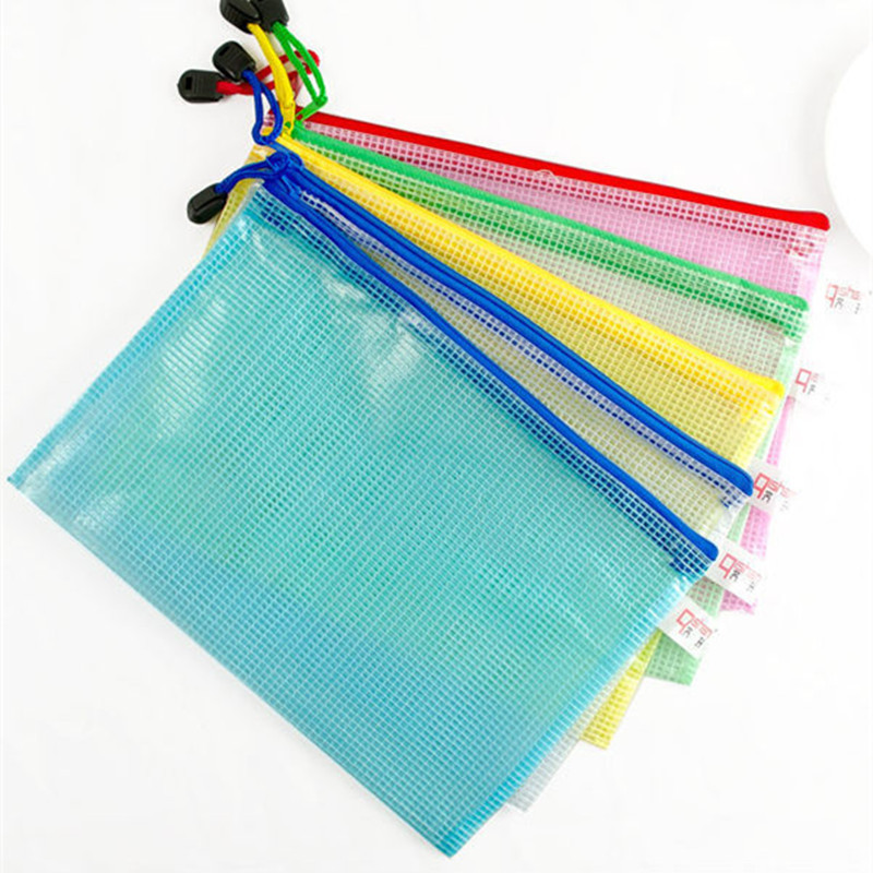 Factory direct sales of A4 grid bags, waterproof file bags, student exam stationery bags, wholesale two-yuan store supply