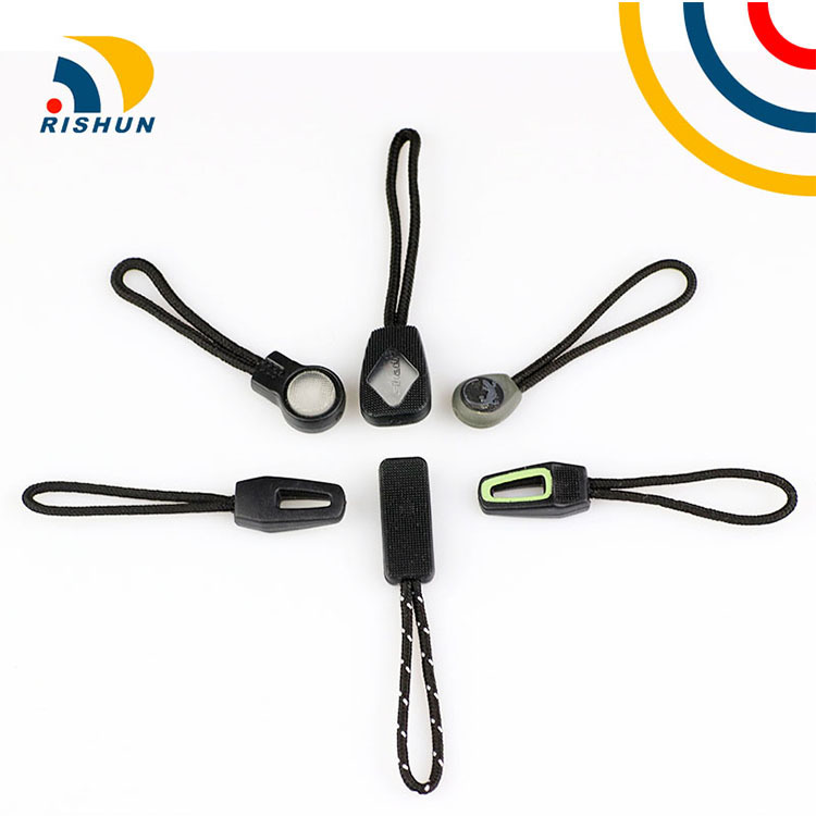 厂家现货服装辅料塑料拉尾拉攀PVC软胶拉链头绳子拉手拉头绳详情图5