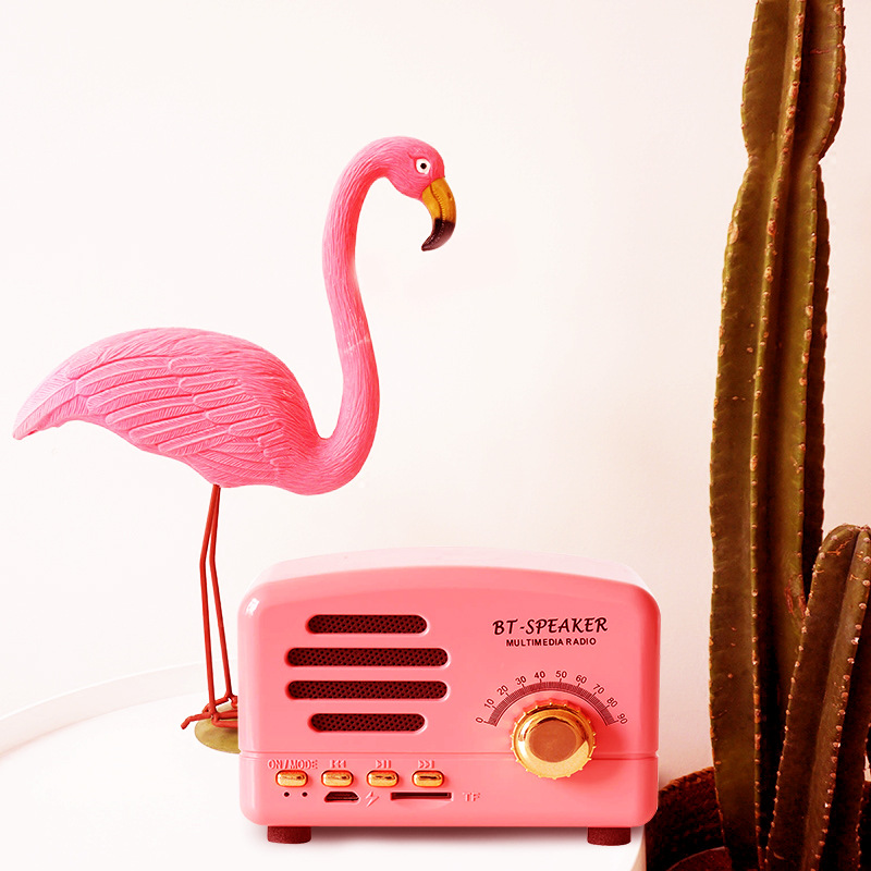 复古蓝牙小音箱电脑新款迷你创意礼品新奇便携收音插卡手机小音响详情图4