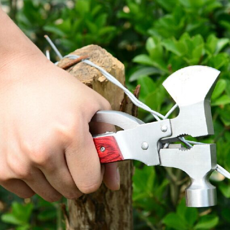 420g stainless steel safety hammer Solid steel escape hammer Window breaking rescue hammer Pointed hammer axe hammer claw hammer Specification drawing