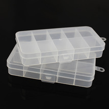 厂家直销10格透明pp塑料收纳盒 固定储物盒diy注塑生活用品整理盒