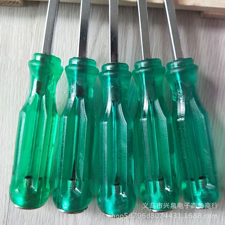 One yuan two yuan screwdriver Through the core screwdriver Cross driver 5 inch driver one yuan 2 yuan wholesale Specification drawing