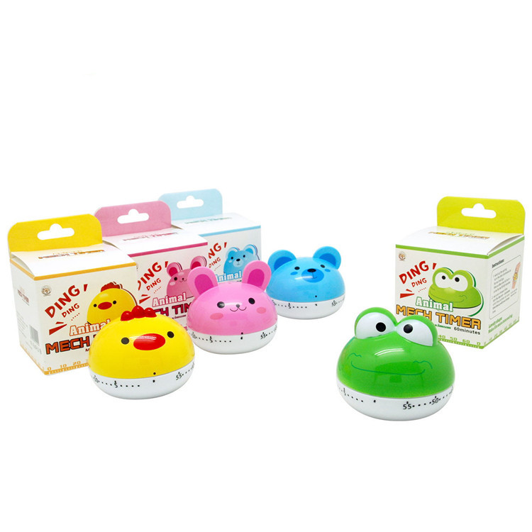Cartoon cute mechanical export RB190 Cartoon animal timer/Kitchen counter reminder for household use Item Picture