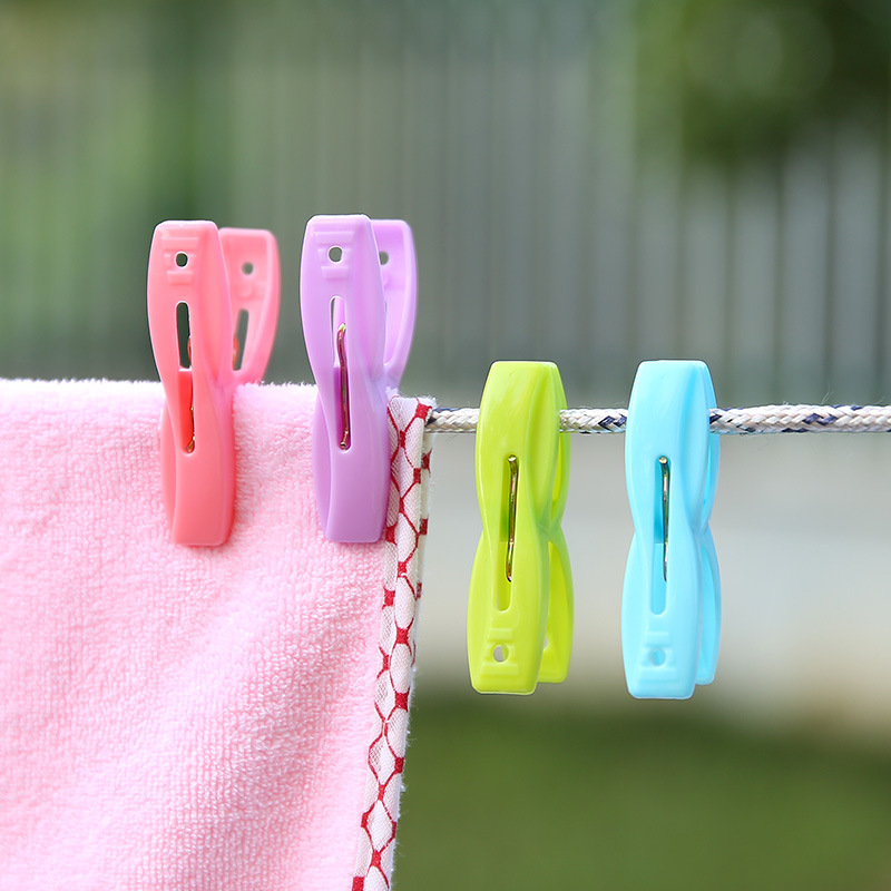 Multifunctional Plastic Windproof Clip Outdoor Strong Windproof Underwear Socks Clip Clothes Drying Clip 20 Sets Specification drawing