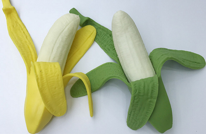 squishy banana剥皮仿真拉力挤压发泄香蕉捏捏乐TPR玩具减压玩具详情图4