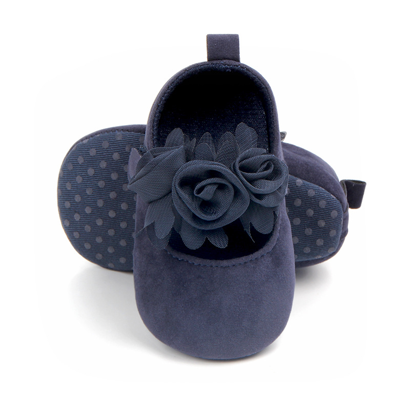 18 New multi-color flower princess-style baby girls' shoes with soft soles and breathability, direct sales from the manufacturer 0928 details Picture