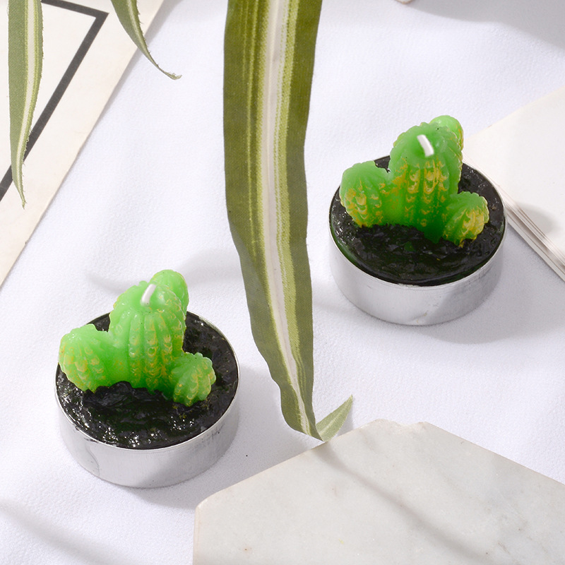 Creative Candle Wholesale Cute Decoration Cactus Candle Birthday Wedding Candle Aromatherapy Fleshy Candle Custom Application Scenario