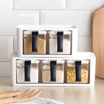 装盐的调料盒厨房套装家用组合装放调味品调料佐料罐收纳盒子