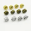 DIY jewelry accessories: 10.6*11.2mm small bear paw animal large hole bead accessories details Picture
