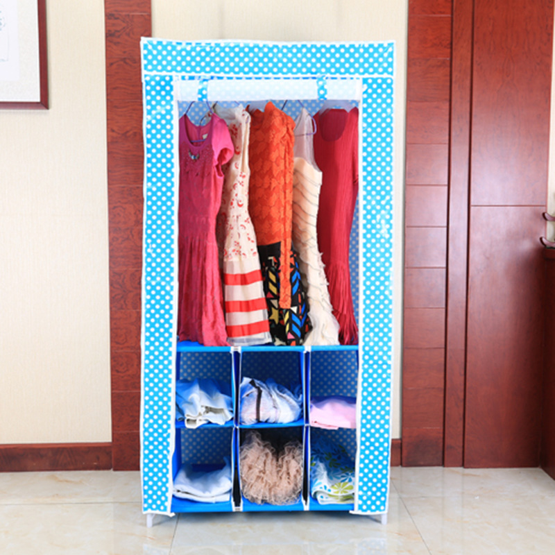 Factory direct sales of modern simple new fabric non-woven wardrobe a hair full figure