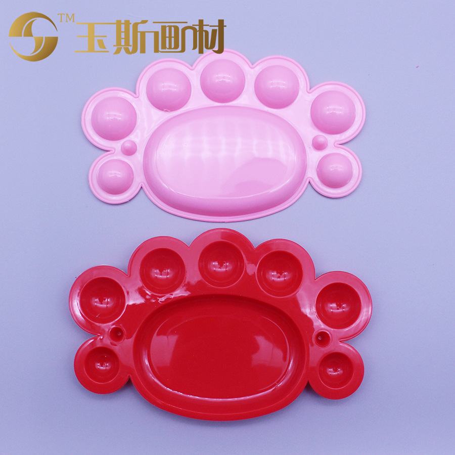 Children's Hand-Made Diy Graffiti Painting Art Palette Palette Oil Painting Board Paint Palette Small Eight-Eye Palette Application Scenario