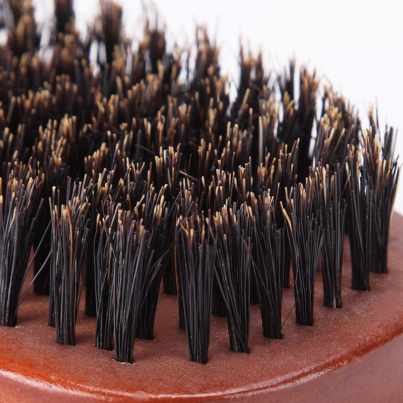 shanilak factory directly supplies double-sided beard brushes, men's beard styling tools, shaving brushes, cleaning brushes, and multi-functional hair brushes details Picture
