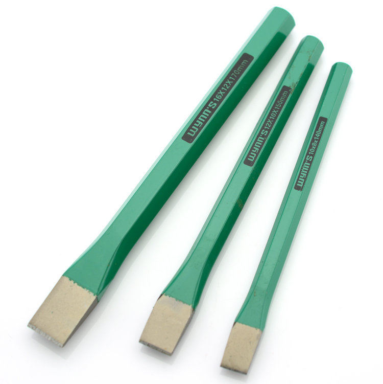 Power Lion brand chromium-vanadium steel precision flat chisel 19*16*300MM steel chisel stone chisel W0444A