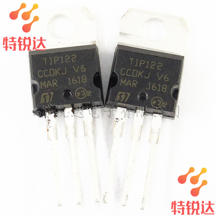 TIP122, TIP122 surface mount TO 220 NPN Darlington through-hole transistor, ST/ stmicroelectronics original stock details Picture