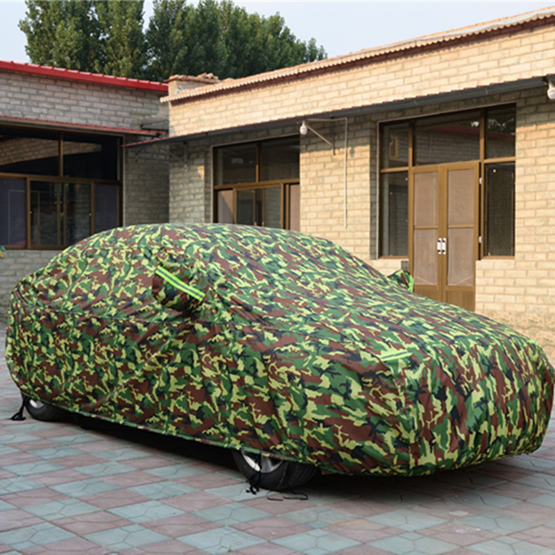 Cross Border Car Coat Thickened Aluminum Film Car Cover Sun Protection And Rain Protection Car Cover Dust Cover details Picture