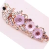 Korean retro crystal hair clip accessories, alloy rhinestone inlaid spring clip, elegant top clip headwear manufacturer wholesale details Picture