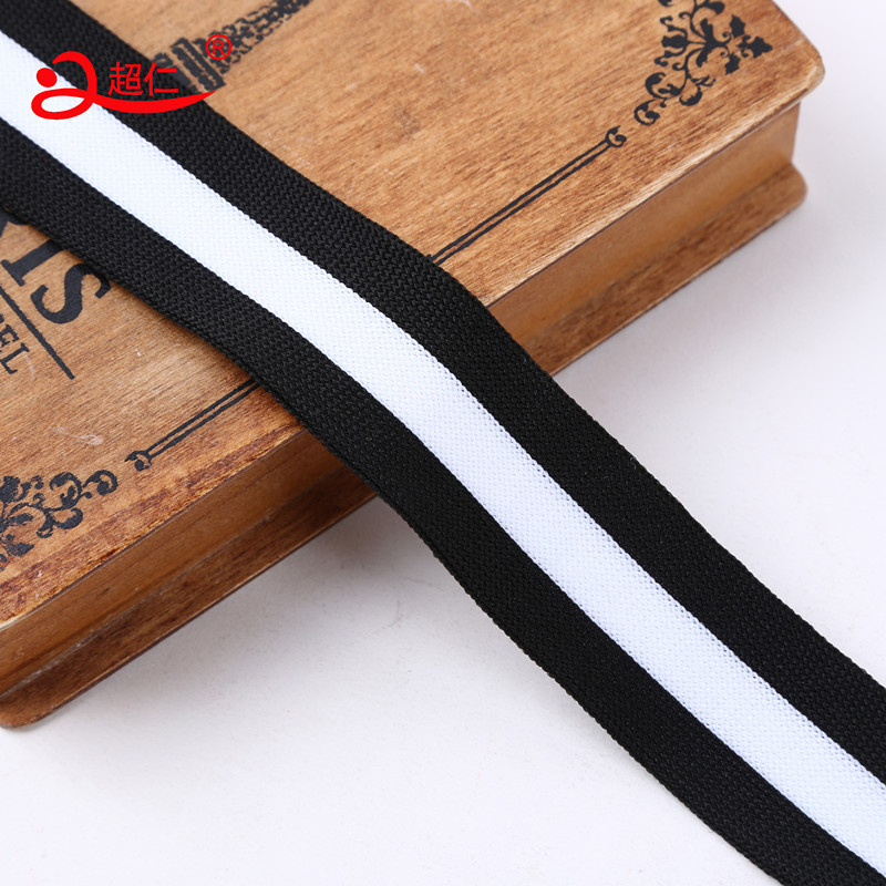 Striped Intercolored Webbing Micro-Elastic Knit Band Elastic Elastic Webbing Clothing Pants Elastic Band Edging Band Available Item Picture