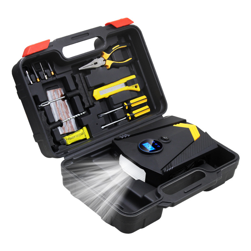 Chezhiku digital display illuminated pointer car air pump, 12v portable tire car air pump Application Scenario