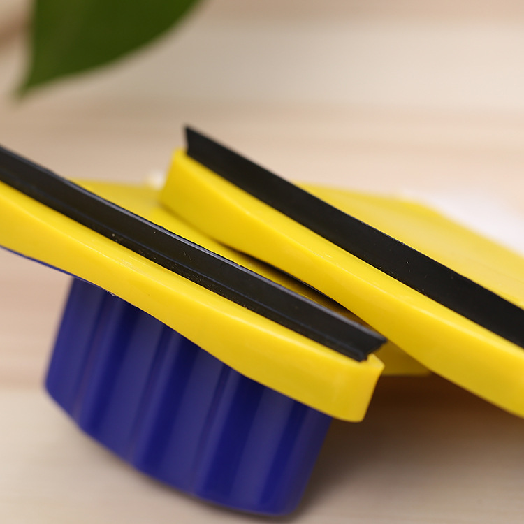 Creative new double-sided magnetic cleaning glass cleaner, glass scraper, single-layer double-sided glass window cleaner Specification image